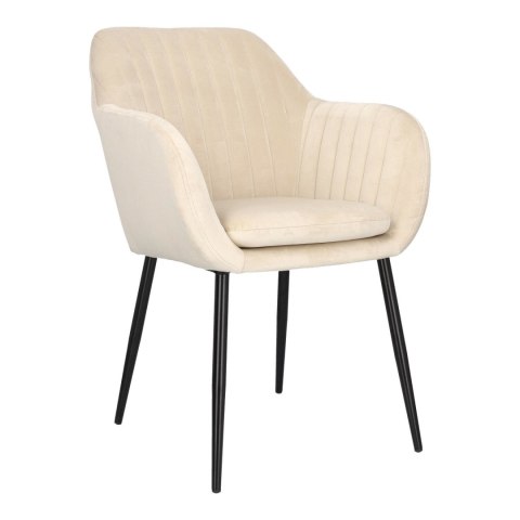 Krzesło Emilia Velvet sand /black ( Rozmiar: uniwersalny )