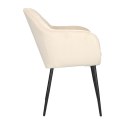 Krzesło Emilia Velvet sand /black ( Rozmiar: uniwersalny )