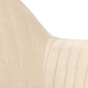Krzesło Emilia Velvet sand /black ( Rozmiar: uniwersalny )