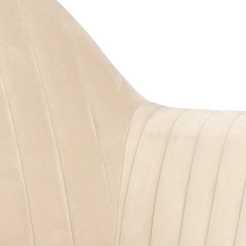 Krzesło Emilia Velvet sand /black ( Rozmiar: uniwersalny )