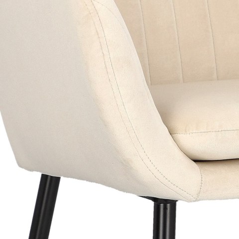 Krzesło Emilia Velvet sand /black ( Rozmiar: uniwersalny )