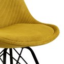 Krzesło Eris Sztruks Żółte ( Rozmiar: uniwersalny )