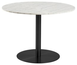 Stół okrągły Corby marmur/czarny 105cm ( Rozmiar: uniwersalny )