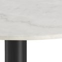 Stół okrągły Corby marmur/czarny 105cm ( Rozmiar: uniwersalny )