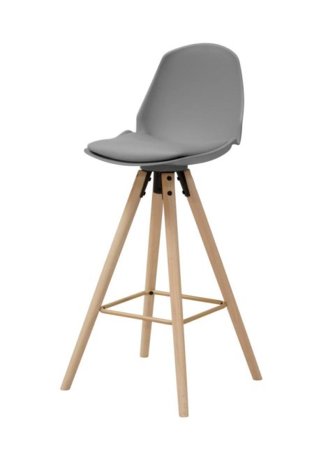 Stołek barowy Oslo szary wood ( Rozmiar: uniwersalny )