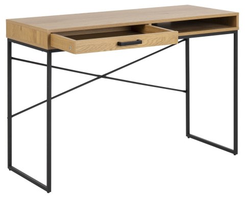Biurko Seaford z szufladą dąb ( Rozmiar: uniwersalny )