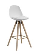 Stołek barowy Oslo biały wood ( Rozmiar: uniwersalny )