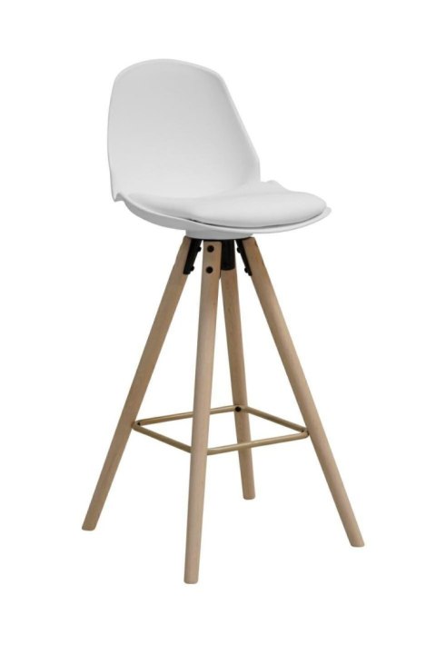 Stołek barowy Oslo biały wood ( Rozmiar: uniwersalny )