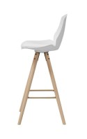 Stołek barowy Oslo biały wood ( Rozmiar: uniwersalny )