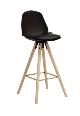 Stołek barowy Oslo czarny wood ( Rozmiar: uniwersalny )