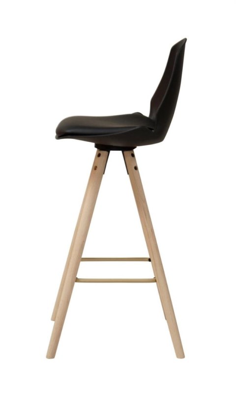 Stołek barowy Oslo czarny wood ( Rozmiar: uniwersalny )