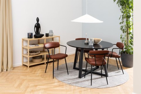 Stół Malika 120cm czarny ( Rozmiar: uniwersalny )