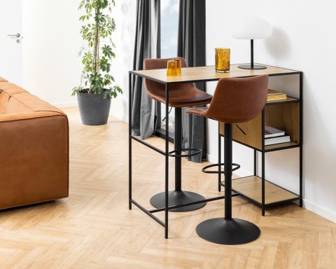 Stołek barowy Oregon high PU brandy ( Rozmiar: uniwersalny )