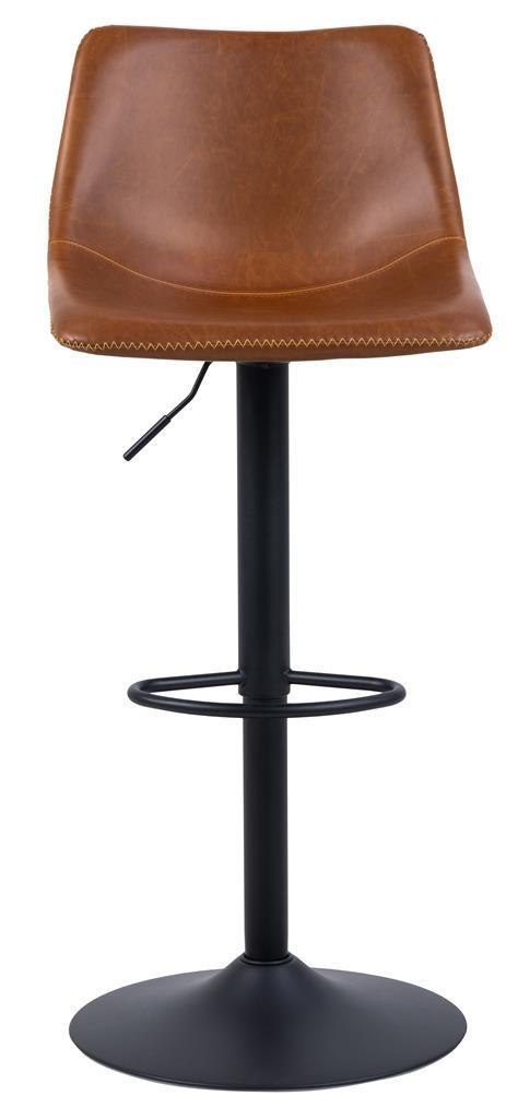 Stołek barowy Oregon high PU brandy ( Rozmiar: uniwersalny )