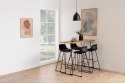 Stołek barowy Tina low Black PU ( Rozmiar: uniwersalny )