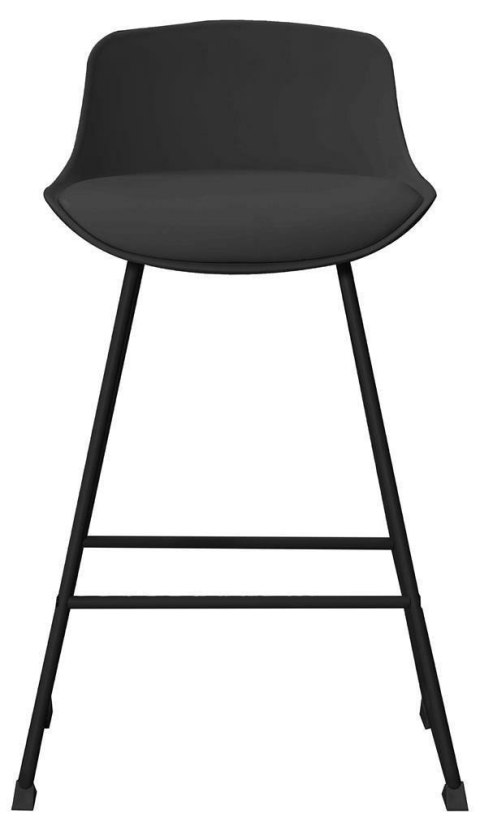 Stołek barowy Tina low Black PU ( Rozmiar: uniwersalny )