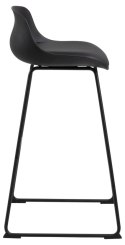 Stołek barowy Tina low Black PU ( Rozmiar: uniwersalny )