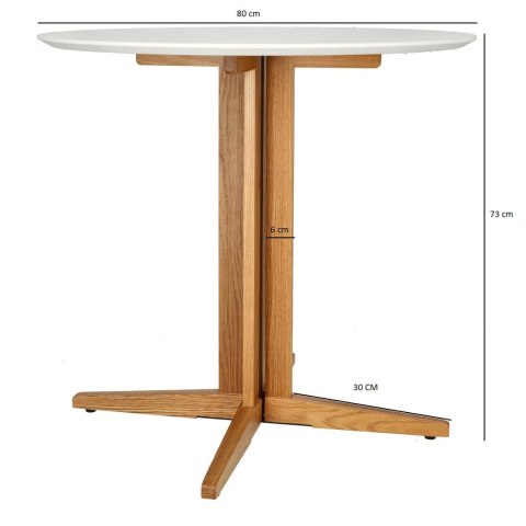 Stół Mauro 80cm dąb naturalny ( Rozmiar: uniwersalny )