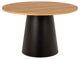 Stół okrągły Soli 120cm dąb/czarny ( Rozmiar: uniwersalny )