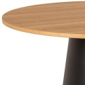 Stół okrągły Soli 120cm dąb/czarny ( Rozmiar: uniwersalny )