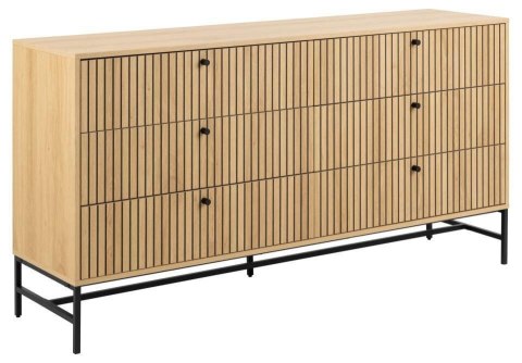 Komoda Albany 6 szuflad dąb naturalny ( Rozmiar: uniwersalny )