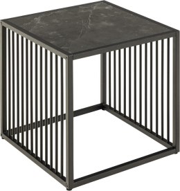 Stolik kawowy Strington 40x40cm marmur czarny ( Rozmiar: uniwersalny )