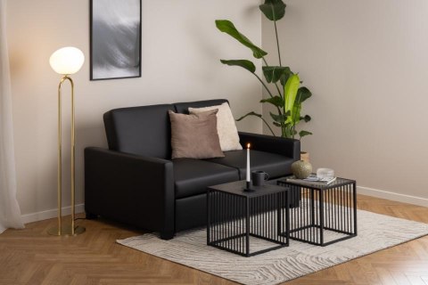 Stolik kawowy Strington 40x40cm marmur czarny ( Rozmiar: uniwersalny )