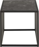 Stolik kawowy Strington 40x40cm marmur czarny ( Rozmiar: uniwersalny )