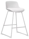 Stołek barowy Tina low White PU ( Rozmiar: uniwersalny )