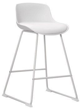 Stołek barowy Tina low White PU ( Rozmiar: uniwersalny )