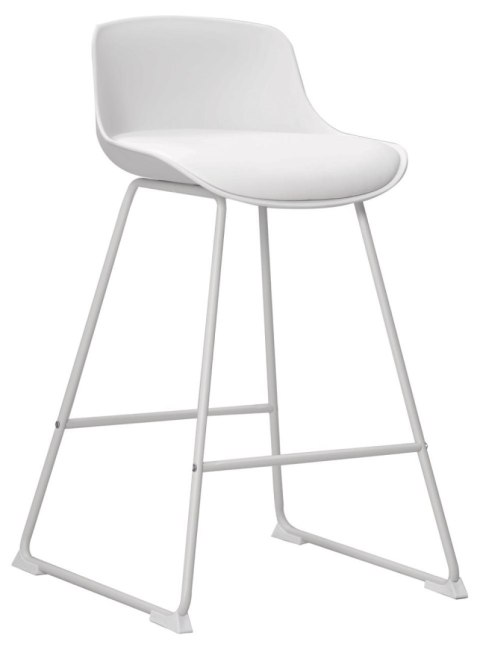 Stołek barowy Tina low White PU ( Rozmiar: uniwersalny )