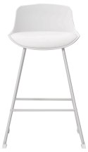 Stołek barowy Tina low White PU ( Rozmiar: uniwersalny )
