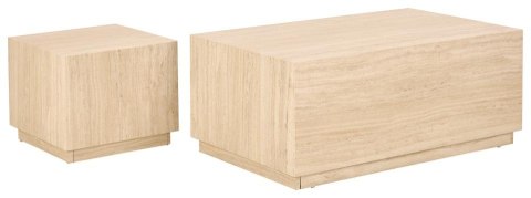 Zestaw 2 stolików kawowych Dice trawertyn ( Rozmiar: uniwersalny )