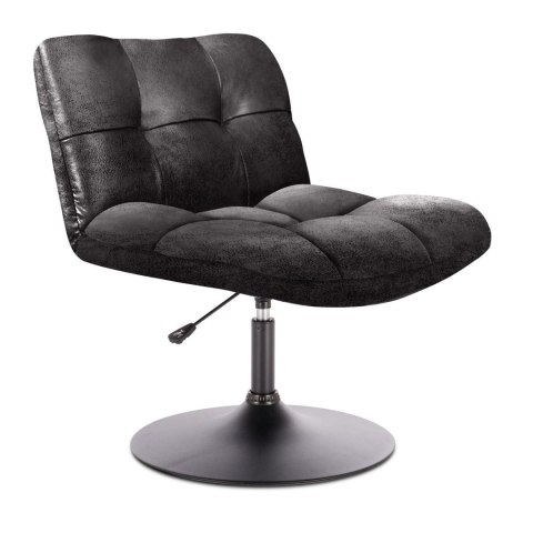 Fotel Anton obrotowy czarny vintage PU ( Rozmiar: uniwersalny )