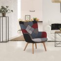 Fotel Uszak szeroki patchwork ( Rozmiar: uniwersalny )