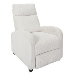 Fotel rozkładany Recliner Dream biały sztruks ( Rozmiar: uniwersalny )