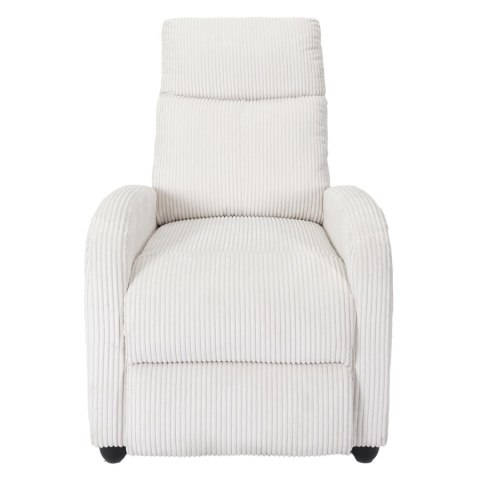 Fotel rozkładany Recliner Dream biały sztruks ( Rozmiar: uniwersalny )