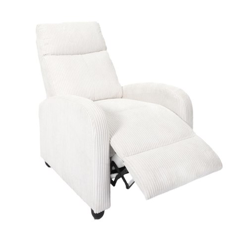 Fotel rozkładany Recliner Dream biały sztruks ( Rozmiar: uniwersalny )