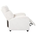 Fotel rozkładany Recliner Dream biały sztruks ( Rozmiar: uniwersalny )