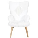 Fotel uszak Helsinki biały patchwork ( Rozmiar: uniwersalny )