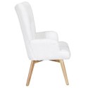 Fotel uszak Helsinki biały patchwork ( Rozmiar: uniwersalny )