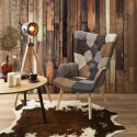 Fotel uszak Helsinki brązowy patchwork ( Rozmiar: uniwersalny )