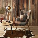 Fotel uszak Helsinki brązowy patchwork ( Rozmiar: uniwersalny )