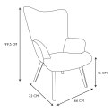 Fotel uszak Helsinki multikolor patchwork ( Rozmiar: uniwersalny )