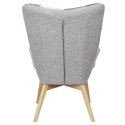 Fotel uszak Helsinki szary patchwork ( Rozmiar: uniwersalny )