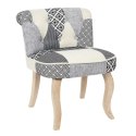Krzesło Eleonora szara patchwork ( Rozmiar: uniwersalny )