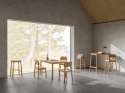 Stołek barowy Barlow dąb naturalny ( Rozmiar: uniwersalny )