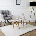 Zestaw 2 stolików kawowych Paraiba biały/naturalny ( Rozmiar: uniwersalny )