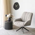 Fotel Grandola z funkcją obrotową, szary, czarne nogi HN1086 ( Rozmiar: uniwersalny )