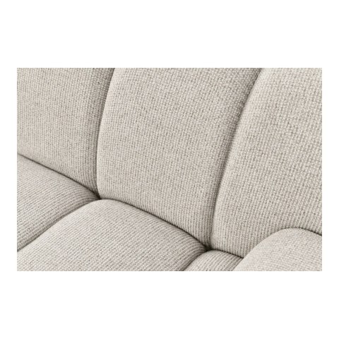Sofa modułowa Taza 3,5-osobowa z pufem piaskowa, lewa ( Rozmiar: uniwersalny )
